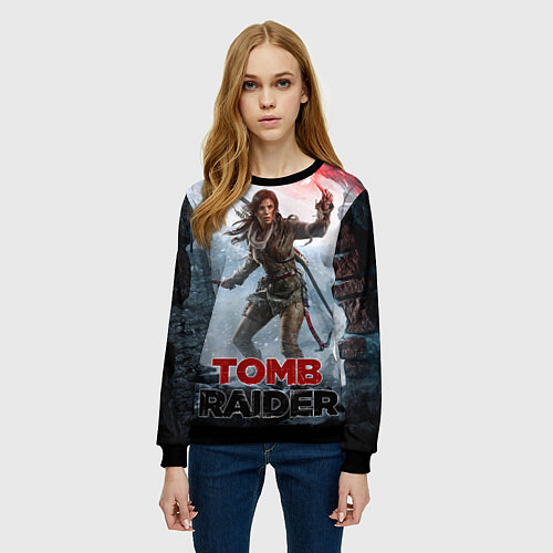 Женский свитшот A surviver is born / 3D-Черный – фото 3