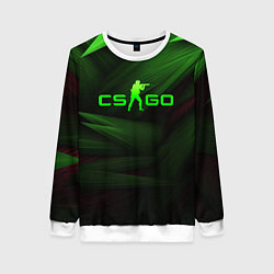 Женский свитшот CS GO green logo