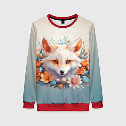 Женский свитшот Цветочная лиса