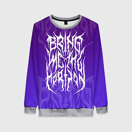 Женский свитшот Bring Me The Horizon Lettering / 3D-Меланж – фото 1