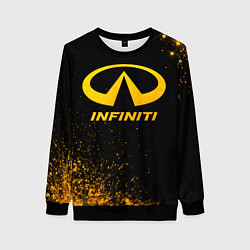 Женский свитшот Infiniti - gold gradient