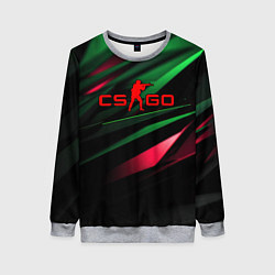 Женский свитшот CS GO green red