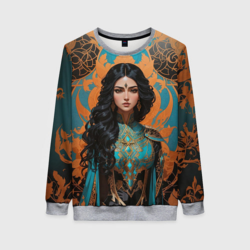 Женский свитшот Принцесса из сказочной страны / 3D-Меланж – фото 1