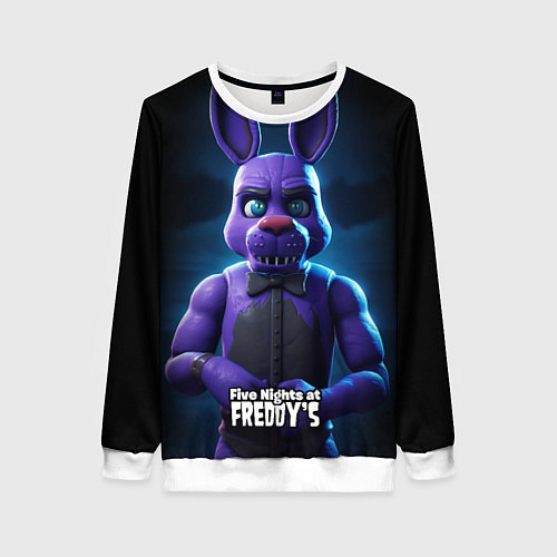 Женский свитшот Five Nights at Freddys Bonnie / 3D-Белый – фото 1