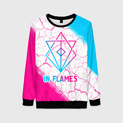 Свитшот женский In Flames neon gradient style, цвет: 3D-черный