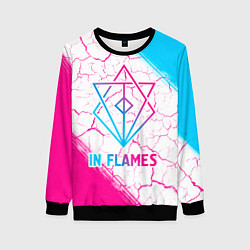 Женский свитшот In Flames neon gradient style