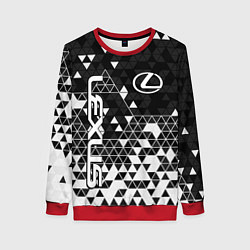 Свитшот женский Лексус - распад, цвет: 3D-красный