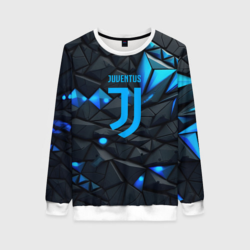 Женский свитшот Blue logo Juventus / 3D-Белый – фото 1