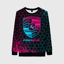 Женский свитшот Porsche - neon gradient