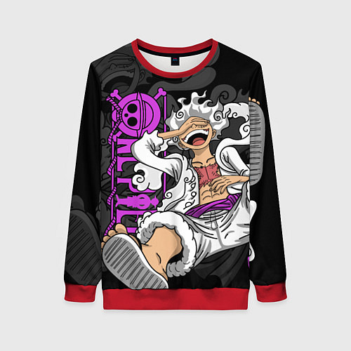 Женский свитшот One piece - Gear 5- purple / 3D-Красный – фото 1