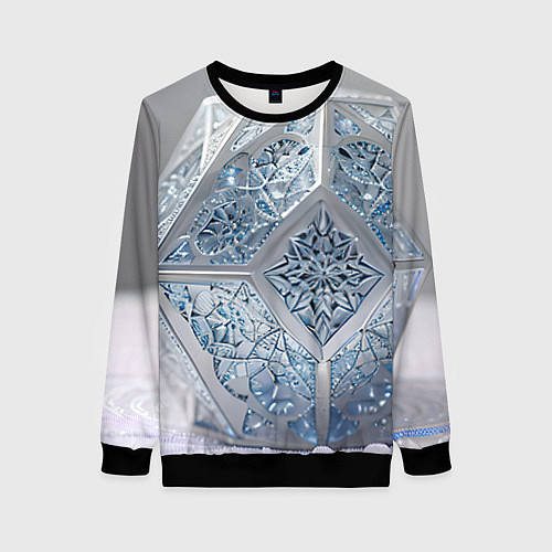 Женский свитшот Таинственный агат / 3D-Черный – фото 1