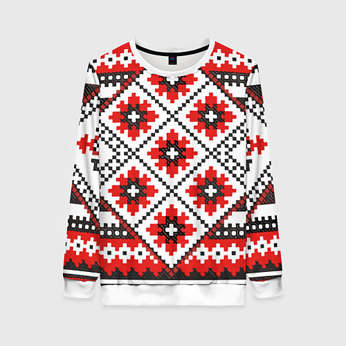 Женский свитшот Удмурт мода / 3D-Белый – фото 1