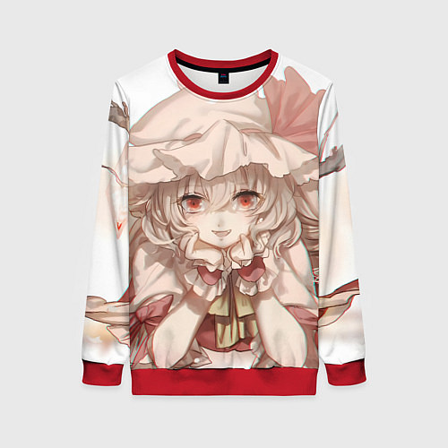 Женский свитшот Touhou Project Flandre Scarlet Cute / 3D-Красный – фото 1