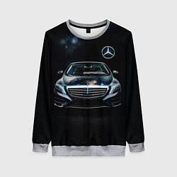 Свитшот женский Mercedes Benz, цвет: 3D-меланж