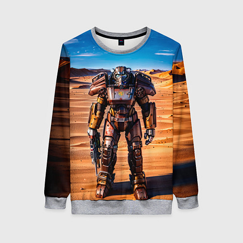 Женский свитшот Фалаут силовая броня / 3D-Меланж – фото 1