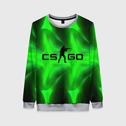 Женский свитшот CSGO green logo