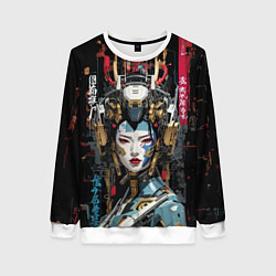 Женский свитшот Японская девушка-андроид