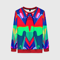 Женский свитшот Abstract mirror composition