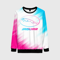 Женский свитшот Jaguar neon gradient style