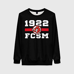 Свитшот женский 1922 FCSM, цвет: 3D-черный