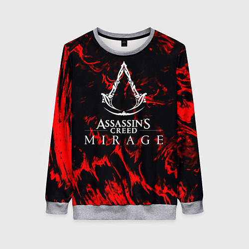 Женский свитшот Assassins Creed кровь тамплиеров / 3D-Меланж – фото 1