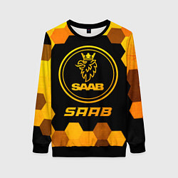 Женский свитшот Saab - gold gradient