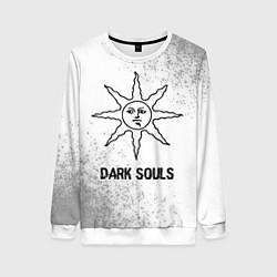 Свитшот женский Dark Souls glitch на светлом фоне, цвет: 3D-белый