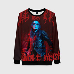 Свитшот женский Cradle Of Filth: Dani Filth, цвет: 3D-черный