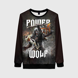 Свитшот женский Powerwolf: werewolf, цвет: 3D-черный