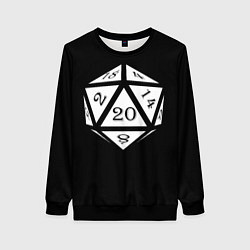 Свитшот женский D20, цвет: 3D-черный