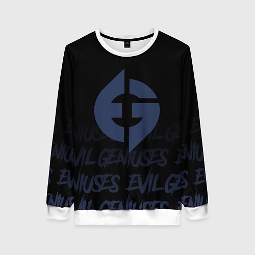 Женский свитшот Evil geniuses style / 3D-Белый – фото 1