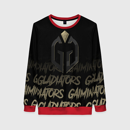 Женский свитшот Gaimin Gladiators style / 3D-Красный – фото 1