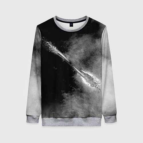 Женский свитшот Two shot / 3D-Меланж – фото 1