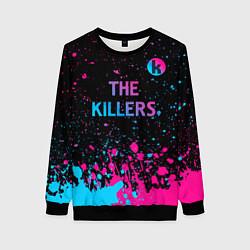 Свитшот женский The Killers - neon gradient посередине, цвет: 3D-черный