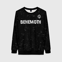Женский свитшот Behemoth glitch на темном фоне посередине