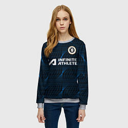 Свитшот женский Рахим Стерлинг форма Челси 23-24 гостевая, цвет: 3D-меланж — фото 2