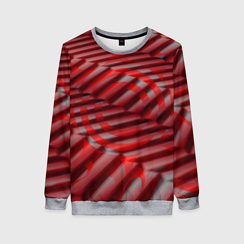 Женский свитшот Горящие плитки / 3D-Меланж – фото 1