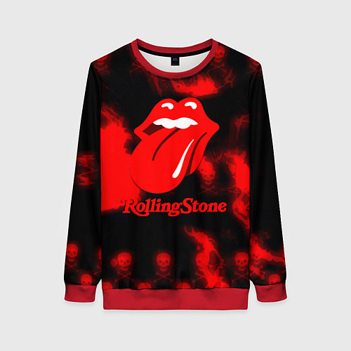 Женский свитшот Rolling Stone rock / 3D-Красный – фото 1