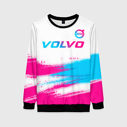 Женский свитшот Volvo neon gradient style посередине