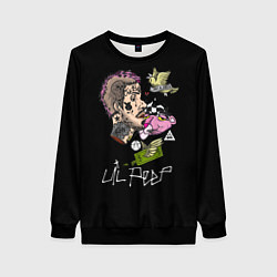 Свитшот женский Lil Peep рэпер, цвет: 3D-черный