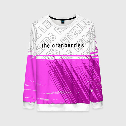 Женский свитшот The Cranberries rock legends посередине / 3D-Белый – фото 1