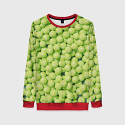 Женский свитшот Много теннисных мячей