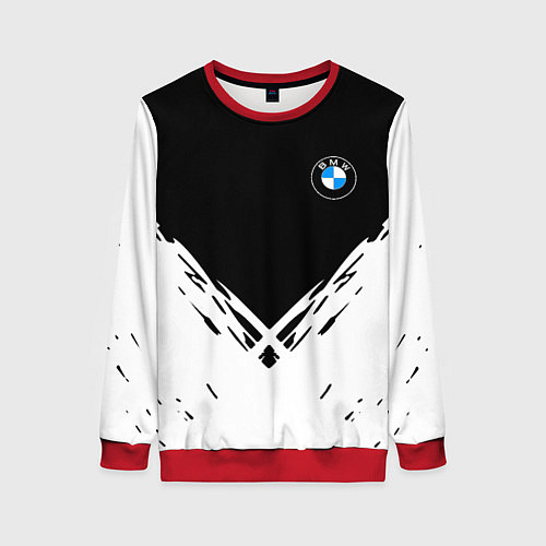 Женский свитшот BMW стильная геометрия спорт / 3D-Красный – фото 1