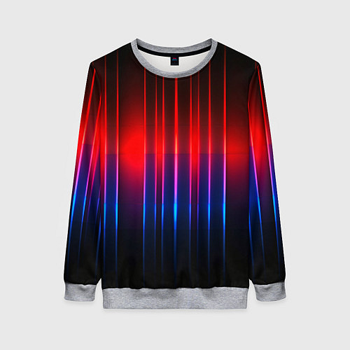 Женский свитшот Неоновый узор неоновая шкала / 3D-Меланж – фото 1
