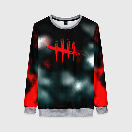 Женский свитшот Dead by daylight horror / 3D-Меланж – фото 1