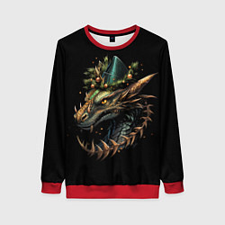 Женский свитшот Дракон искрящихся снегов