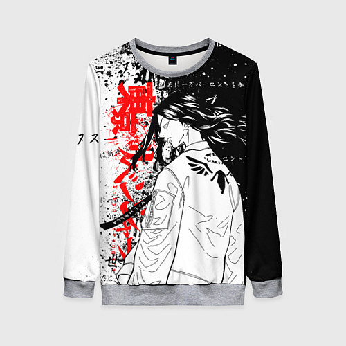 Женский свитшот Баджи из вальхаллы - токийские мстители / 3D-Меланж – фото 1