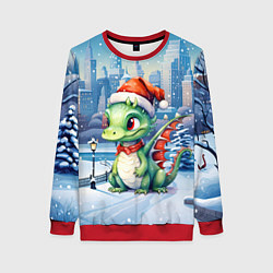 Женский свитшот Морозный дракон