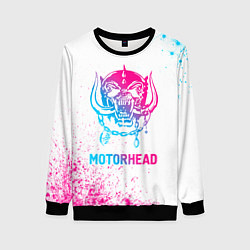 Женский свитшот Motorhead neon gradient style