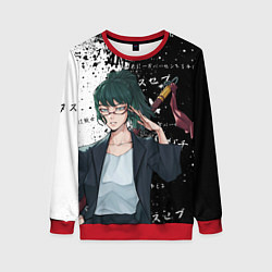 Свитшот женский Маки дзенин из магической битвы, цвет: 3D-красный